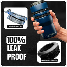 Load image into Gallery viewer, Tally Tumbler 4-in-1 Premium Can Cooler & Scorekeeping Tumbler | Fits All 12oz Cans & Bottles | Golf & Game Ring Scoring System | Insulated Stainless Steel with Lid