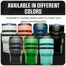Load image into Gallery viewer, Tally Tumbler 4-in-1 Premium Can Cooler & Scorekeeping Tumbler | Fits All 12oz Cans & Bottles | Golf & Game Ring Scoring System | Insulated Stainless Steel with Lid